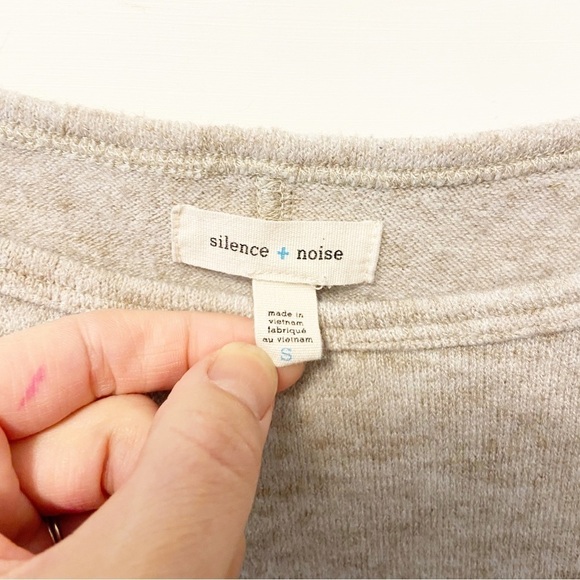 Anthropologie | Silence + Noise Heather Brown Scoop Neck Sweater Size Small - Picture 3 of 8